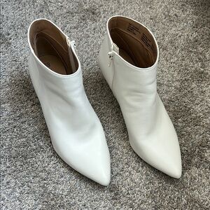Women's White Ankle Boots
